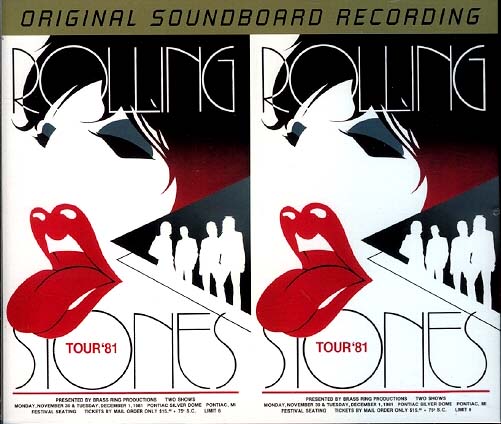 The Rolling Stones 1981 Vintage Concert Poster Pontiac 